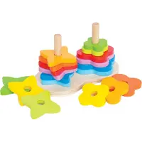 Hape Double Rainbow Stacker - Multi/patterned - ONE SIZE