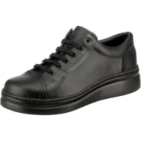 Camper for woman. K200508-042 Runner Up black leather sneakers (36), Flat, Laces, Casual
