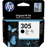 HP 305 -mustekasetti, 2 ml, musta