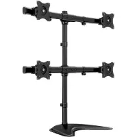 Multibrackets M Deskstand Basic Quad -pöytäjalka neljälle näytölle 15-27", 10 kg, musta
