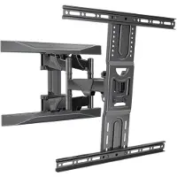 Multibrackets vesa flexarm l full motion dual - wall mount for lcd and led panel screen size 40inch to 75inch blackk