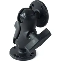 Ram Mounts c-koko lyhyt kiinnitysvarsi + 2x c-koko 1.5" kuula pyöreä 2.5" alusta