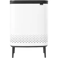 Brabantia Bo Laundry Bin Hi pyykkikori, 2 x 45 L, valkoinen