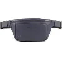 Piquadro Black Square Vyölaukku Nahka 31 cm Sininen