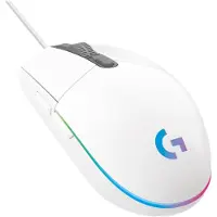Logitech G203 LIGHTSYNC -langallinen pelihiiri, valkoinen