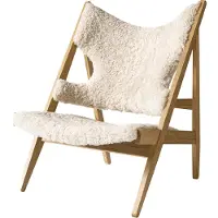 Menu Knitting Chair nojatuoli, tammi - Nature lampaantalja