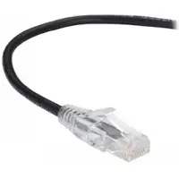 Black Box SLIM-NET CAT6A 500-MHZ STRANDED ETHERNET PATCH CABLE - UNSHIELDED (UTP), CM PVC, SNAGLESS BOOT, BLACK, 5-FT. (1.5-M) (C6APC28-BK-05)
