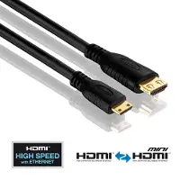 PureLink PureInstall | HDMI - HDMI mini | Max 4096x2160 60Hz 4:4:4 | Musta | 3m