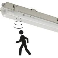 Shada TL-kiinnike sis. LED 1800 lm ja liiketunnistimen IP65 - Base