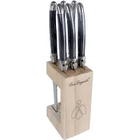 Lou Laguiole Tradition Steak Knifes 6-Pcs Antracit - Multi/patterned - ONE SIZE