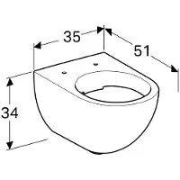 Geberit Acanto 5658100 seinä-WC