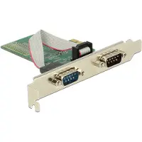 DeLOCK Sarjaportti DB9 x2, PCIe x1 -lisäkortti