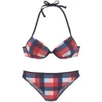 s.Oliver Bikini laivastonsininen / vaaleansininen / karpalo / pastellinpunainen