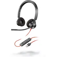 HP Poly Poly Blackwire 3320 -kuulokemikrofoni, musta