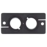 Kramer WCP-2(W) WALL PLATE INSERT - DUAL CABLE PASS-THROUGH (80-000108)