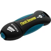 Corsair 64GB Voyager V2, 64 GB, USB A-tyyppi, 3.2 Gen 1 (3.1 Gen 1), 190 MB/s, Suojus, Musta, Sininen (CMFVY3A-64GB)
