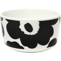 Marimekko Oiva - Unikko kulho 2,5 dl, valkoinen - musta