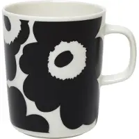 Marimekko Oiva - Unikko muki 2,5 dl, valkoinen - musta