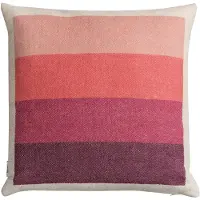 Røros Tweed Åsmund Bold tyyny, 50 x 50 cm, vaaleanpunainen - vihreä