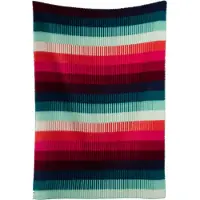 Røros Tweed Åsmund Gradient viltti, 200 x 135 cm, punainen - turkoosi