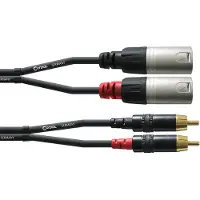 Cordial 2 x RCA - 2 x XLR -audiokaapeli, 1,5 m