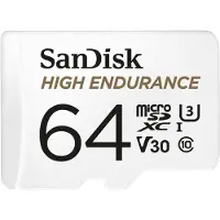 SanDisk MicroSDXC Endurance muistikortti SD adapterilla 64 GB