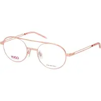 HUGO BOSS Optical frames with rose-gold finish and forked details