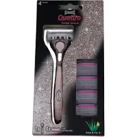 Wilkinson Sword Quattro naisten Rose Gold partakone + 4 kpl vaihtopää