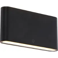 QAZQA Moderni ulkoseinävalaisin musta 17,5 cm sis. LED IP65 - Batt