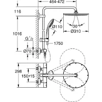 GROHE Euphoria System 310, 1 pc(s)