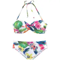 LASCANA Bikini sininen / roosa / valkoinen