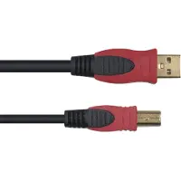 Yellow cable N01-3 - USB a/b -kaapeli 3m.