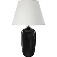Audo Copenhagen Torso pöytävalaisin, 57 cm, musta - luonnonvalkoinen