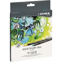 Lyra Aqua Brush Duo – 12 kpl vesipohjaiset brush markerit