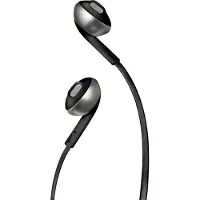 JBL T205 EARBUDS, MUSTA