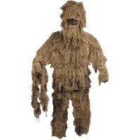 MFH - Max Fuchs MFH Ghillie Suit 4pcs Kit (Color: Desert Camo, Size: Medium/Large)