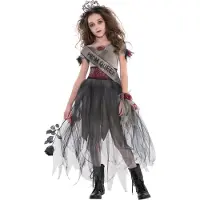 Amscan Lasten puku "Prombie Queen Zombie" 12-14 vuotta (158cm)