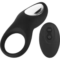 Sinful Love Buzz Kauko-ohjattava Ladattava Penisrengas - Black