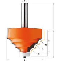 Cmt Profiilijyrsin ; S=12 mm; D=66,7 mm; R=7,93 mm