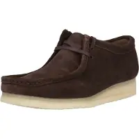 Clarks for man. 26156606 Wallabee brown leather shoes (40), Flat, Suede, Laces, Casual