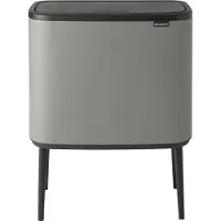 Brabantia Bo Touch Bin roska-astia 3 x 11 L, Sense of Luxury, harmaa