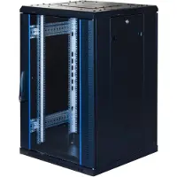 Toten – G6, 19" lattiakaappi, 18U, 600x600, lasiovi ed., perf. takaovi (G6.6618.9801)