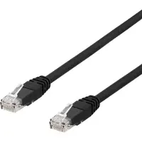 Deltaco – U/UTP Cat6a laitekaapeli, 3m, 500MHz, LSZH, musta (TP-63SAU)
