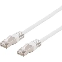 Deltaco – S/FTP Cat6 laitekaapeli, Delta-sert., LSZH, 2m, valkoinen (SFTP-62VH)