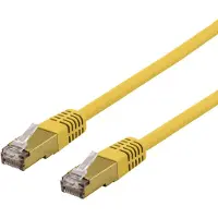 Deltaco SFTP-6 keltainen S/FTP Cat6a verkkokaapeli