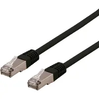 Deltaco SFTP-6 musta S/FTP Cat6 verkkokaapeli