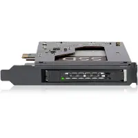 Raidsonic – 2.5" SATA SSD/HDD to PCIe 2.0 x 1 Hot-Swap Mobile Rack, black (MB839SP-B)