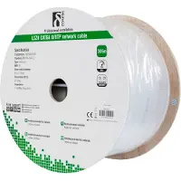 Deltaco TP-57C U/UTP Cat6a asennuskaapeli 305m kela 500MHz LSZH valkoinen