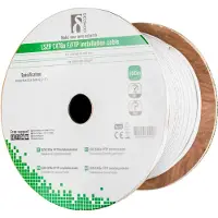 Deltaco Cat6a F/FTP 100m -verkkokaapeli, valkoinen