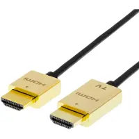 Deltaco 1.4 HDMI -näyttökaapeli, ohut, 3m, musta